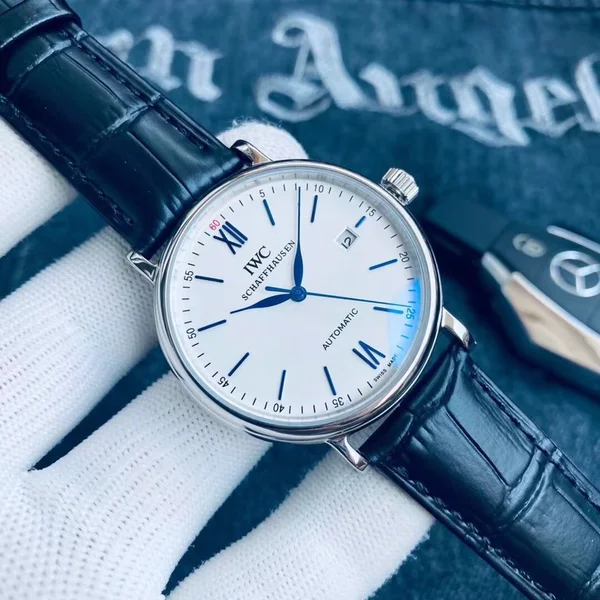 IWC ポルトフィーノ メンズ腕時計 40mm 316L精鋼 9.5mm薄型 高級防摩擦風防
